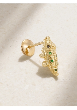 Yvonne Léon - 9-karat Gold, Tsavorite And Diamond Earring - One size