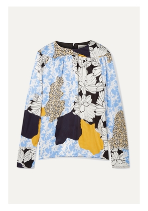 BY MALENE BIRGER - Napoli Printed Satin Blouse - Blue - DK34,DK36,DK40,DK42