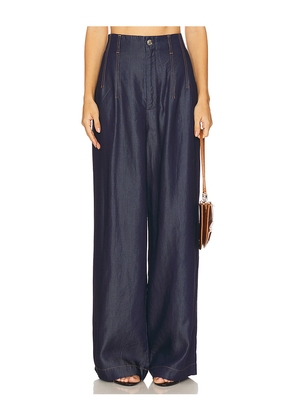 Gestuz Nia High Waisted Jeans in Blue. Size 34. Also in 36, 38, 40.