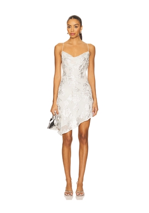 House of Harlow 1960 x REVOLVE Faye Mini Dress in Metallic Silver. Size L. Also in M, S, XL, XS.