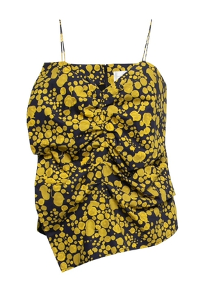 Victoria Victoria Beckham graphic-pattern top - Blue