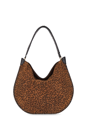 Isabel Marant Oskan Hobo Soft Shoulder Bag in Brown.