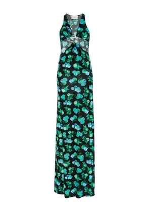 Coperni C-logo printed maxi dress - Black