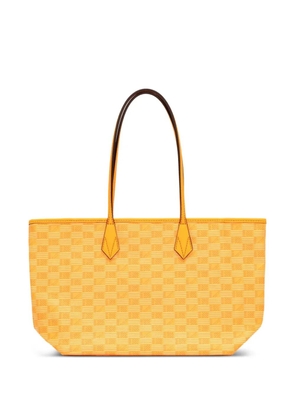 Moreau small saint tropez zip-top geometric-pattern tote bag - Yellow