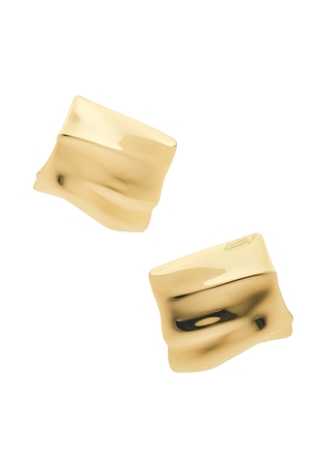 Jenny Bird Sundra Earrings in Metallic Gold.