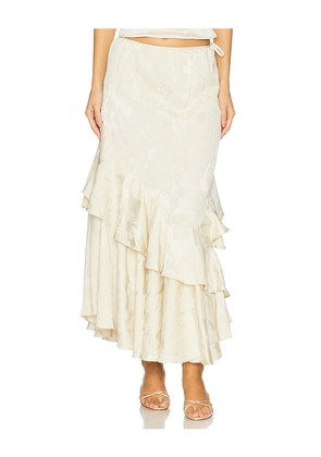 Free People Autumn Promenade Maxi Skirt in Cream. Size 0. Also in 10, 2, 4, 6, 8.