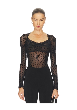 Free People In The City Bodysuit in Black. Size M. Also in S, XL, XS.