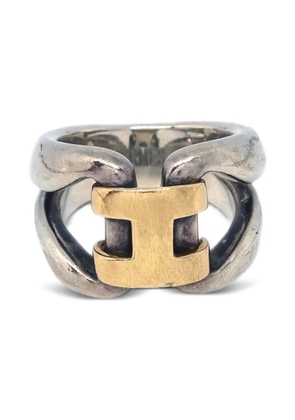 Hermès Pre-Owned 1990-2000s logo-detailing ring - Silver