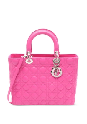 Christian Dior Pre-Owned 2010s large Lady Dior handbag - Pink