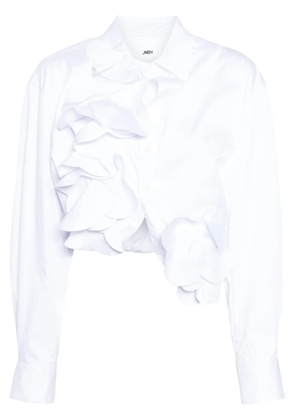 JNBY flower-detailing cotton shirt - White