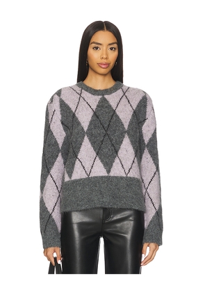 HERSKIND Carter Knit Blouse in Grey. Size L. Also in M, XL.