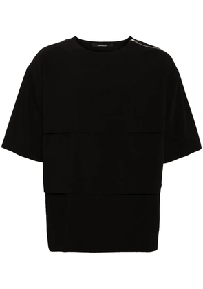 SONGZIO layered drop-shoulder T-shirt - Black