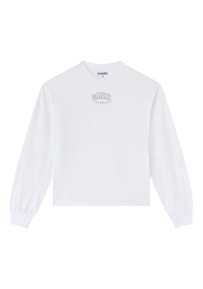 GANNI long-sleeve T-shirt - White