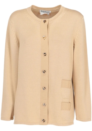 Ferragamo Pre-Owned 1980s buttoned cardigan - Neutrals