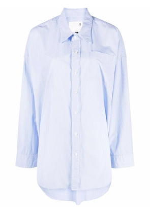 R13 pinstripe cotton shirt - Blue