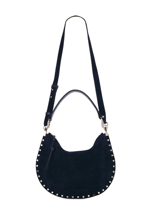 Isabel Marant Oskan Soft Crossbody Bag in Navy.