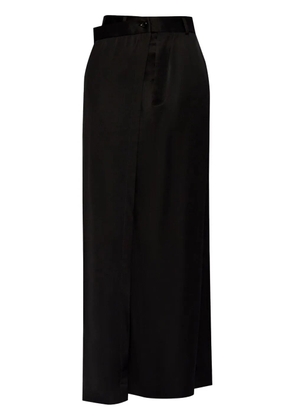 MM6 Maison Margiela satin maxi skirt - Black