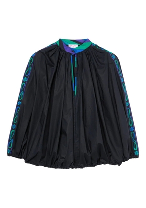 PUCCI mandarin-neck embroidered blouse - Black