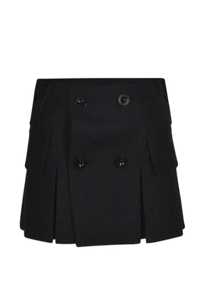 sacai pleated tailored skort - Black