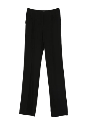 Mugler pleated-front straight-leg trousers - Black