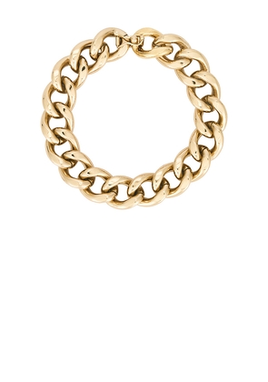 Isabel Marant Links Short Necklace in Metallic Gold.