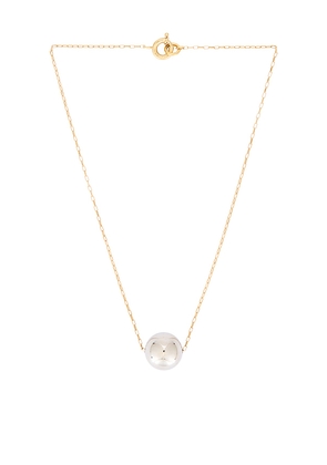 Isabel Marant Elina Long Necklace in Metallic Gold.