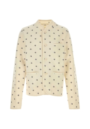 Rier embroidered shirt jacket - Neutrals