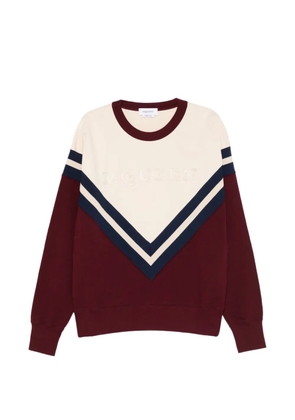 Alexander McQueen v-print logo sweatshirt - Red