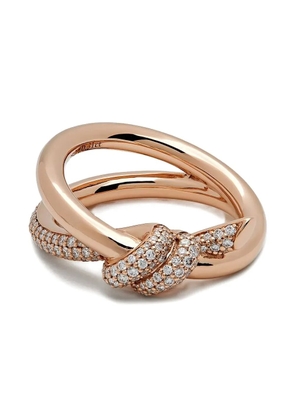 Tiffany & Co. 18K rose gold Knot diamond ring - Pink