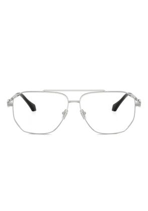 Versace Eyewear geometric-frame glasses - Silver