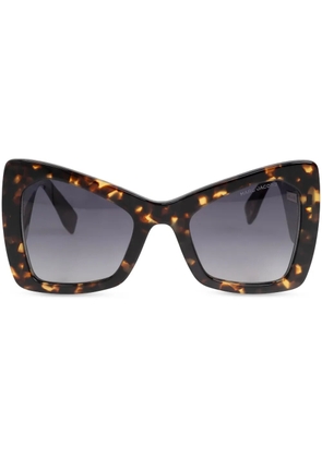 Marc Jacobs Eyewear oversized-frame sunglasses - Brown
