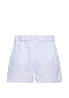Brioni buttoned striped boxers - White