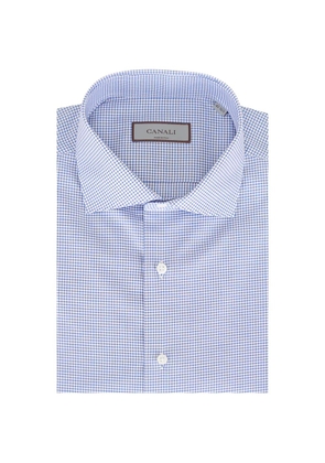 Canali checked-pattern shirt - White