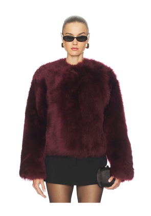 SIMKHAI Natasha Short Jacket in Red. Size M. Also in S.