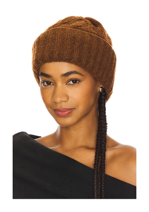 Free People Coast Line Beanie in Brown.