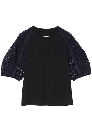 3.1 Phillip Lim lace-panel top - Black