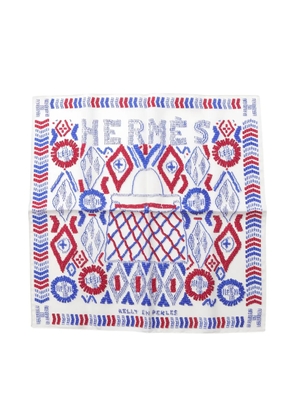 Hermès Pre-Owned 2010s Carre silk scarf - White