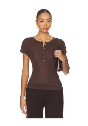 Geel Madeleine Top in Brown. Size M. Also in S, XS.