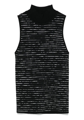 DKNY ribbed-knit top - Black