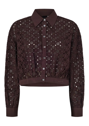 PINKO embroidered shirt - Brown