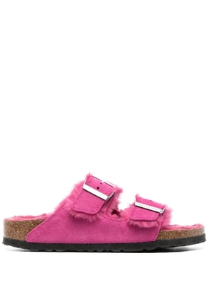 Birkenstock Arizona Shearling 'Fuchsia Tulip' - Pink