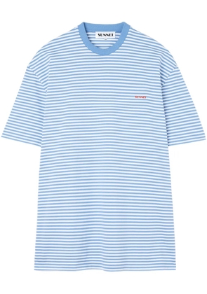 Sunnei striped T-shirt - Blue
