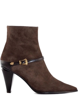 Roberto Festa 80mm suede ankle boots - Brown