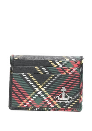 Vivienne Westwood tartan-plaid cardholder - Green