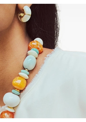 Lizzie Fortunato pearl hoop earrings - Neutrals