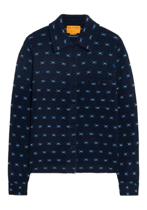 Guest In Residence Dylan buttoned silk shirt - Blue