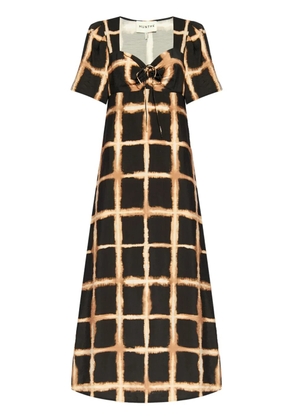 MUNTHE Otussi checked midi dress - Black