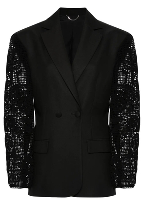 Magda Butrym crochet-panel blazer - Black