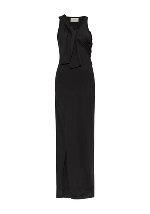 Coperni knot-detail side-split maxi dress - Black