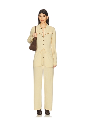 Guest In Residence Western Everywear Coverall in Lemon. Size L. Also in M, S, XL, XS.